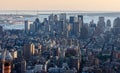 Aerial view of Downtown Manhattan, NYC. Royalty Free Stock Photo